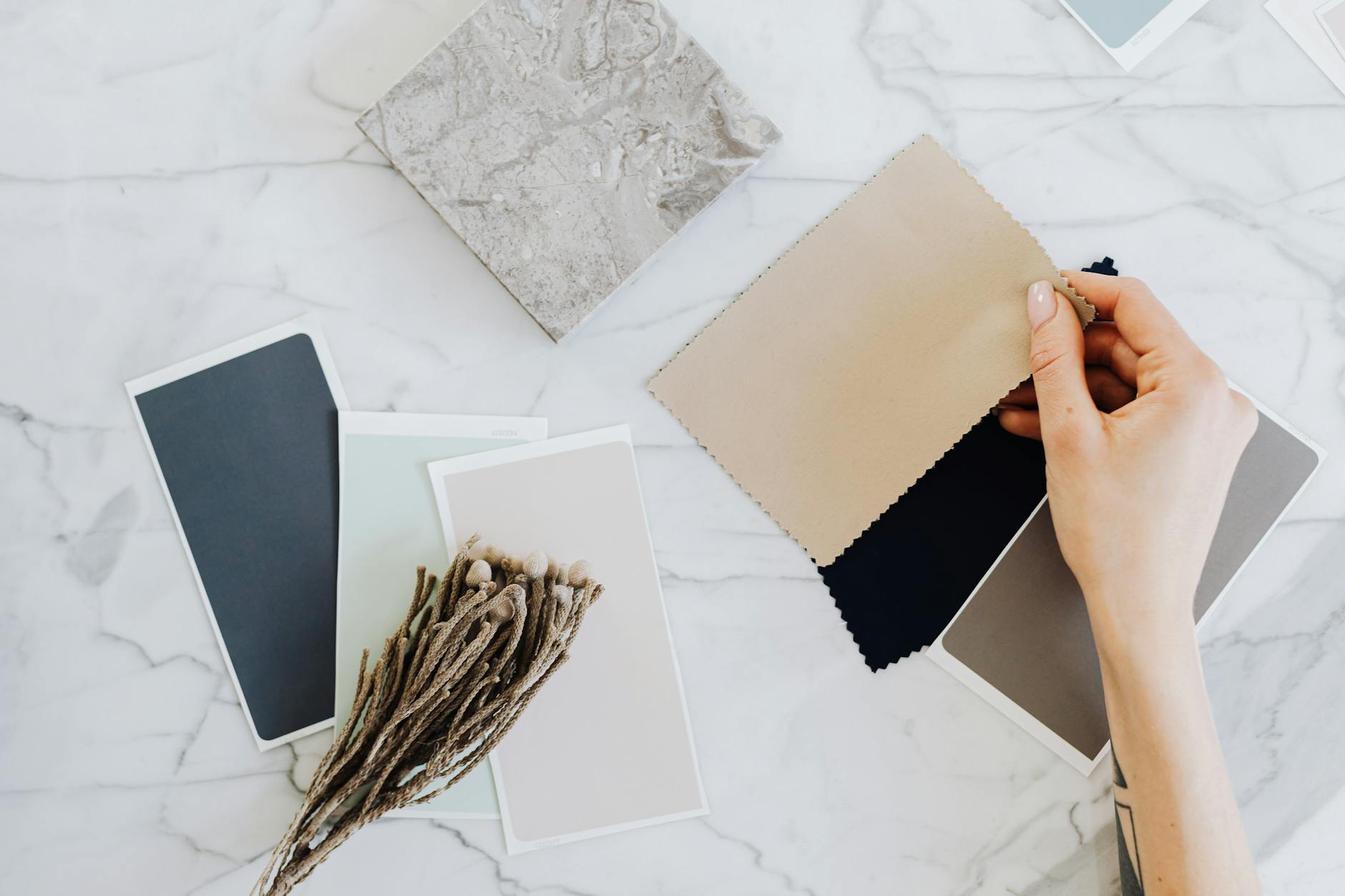 calming zen color palette interior design