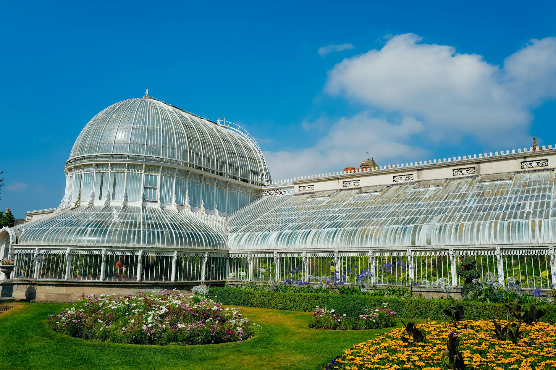 Victorian garden filled with flowers