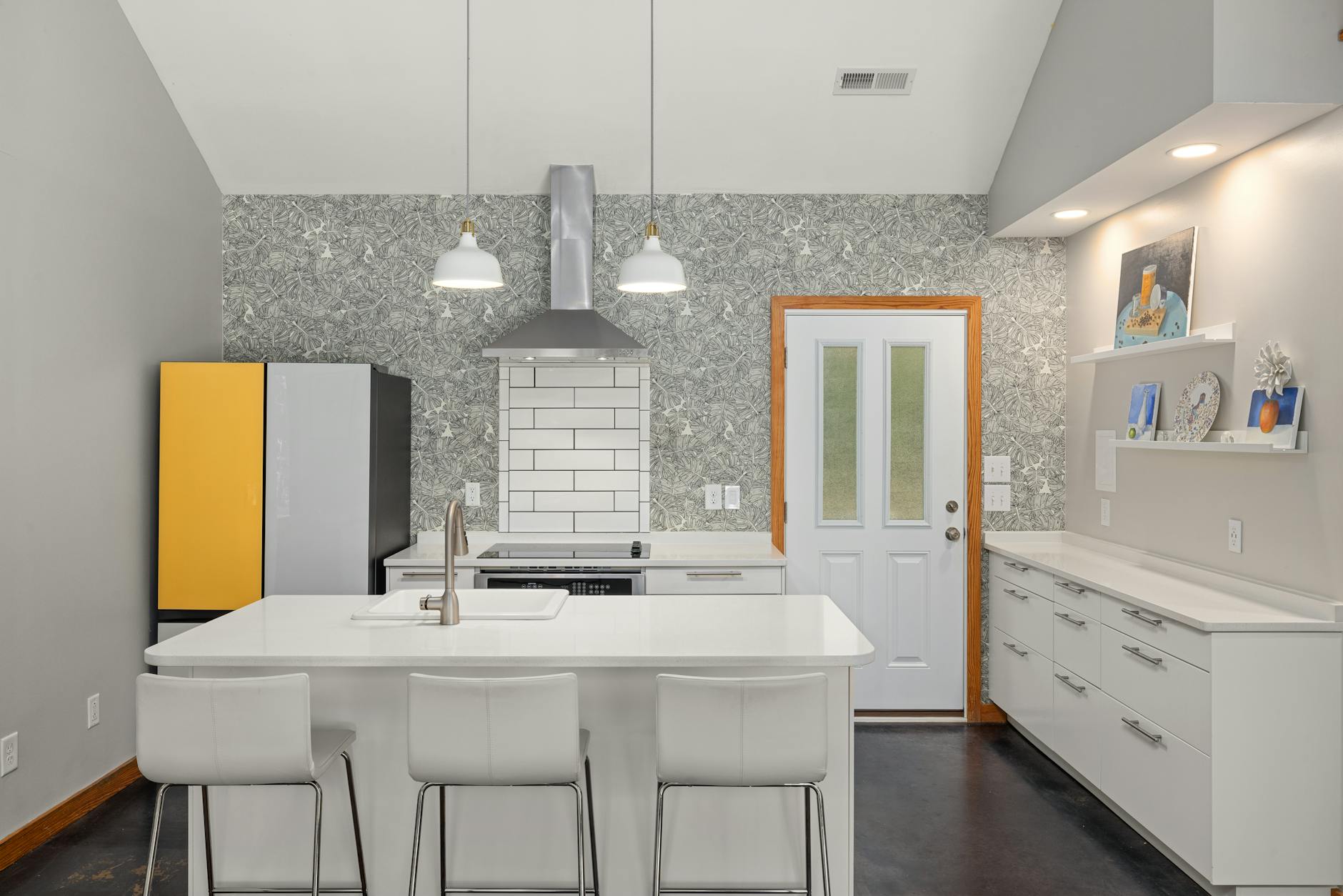 muted tone kitchen design