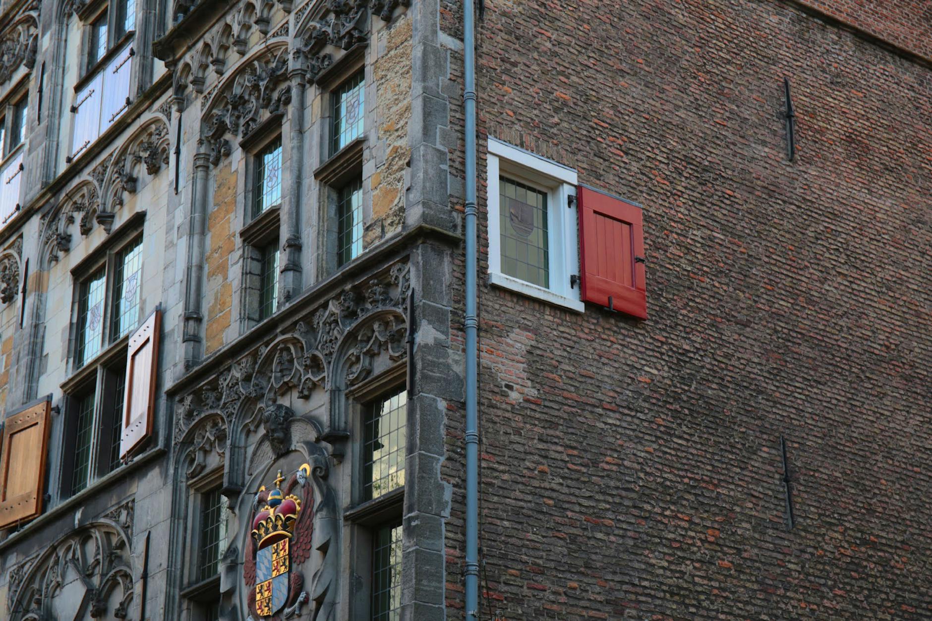 historical building facade with hidden symbols