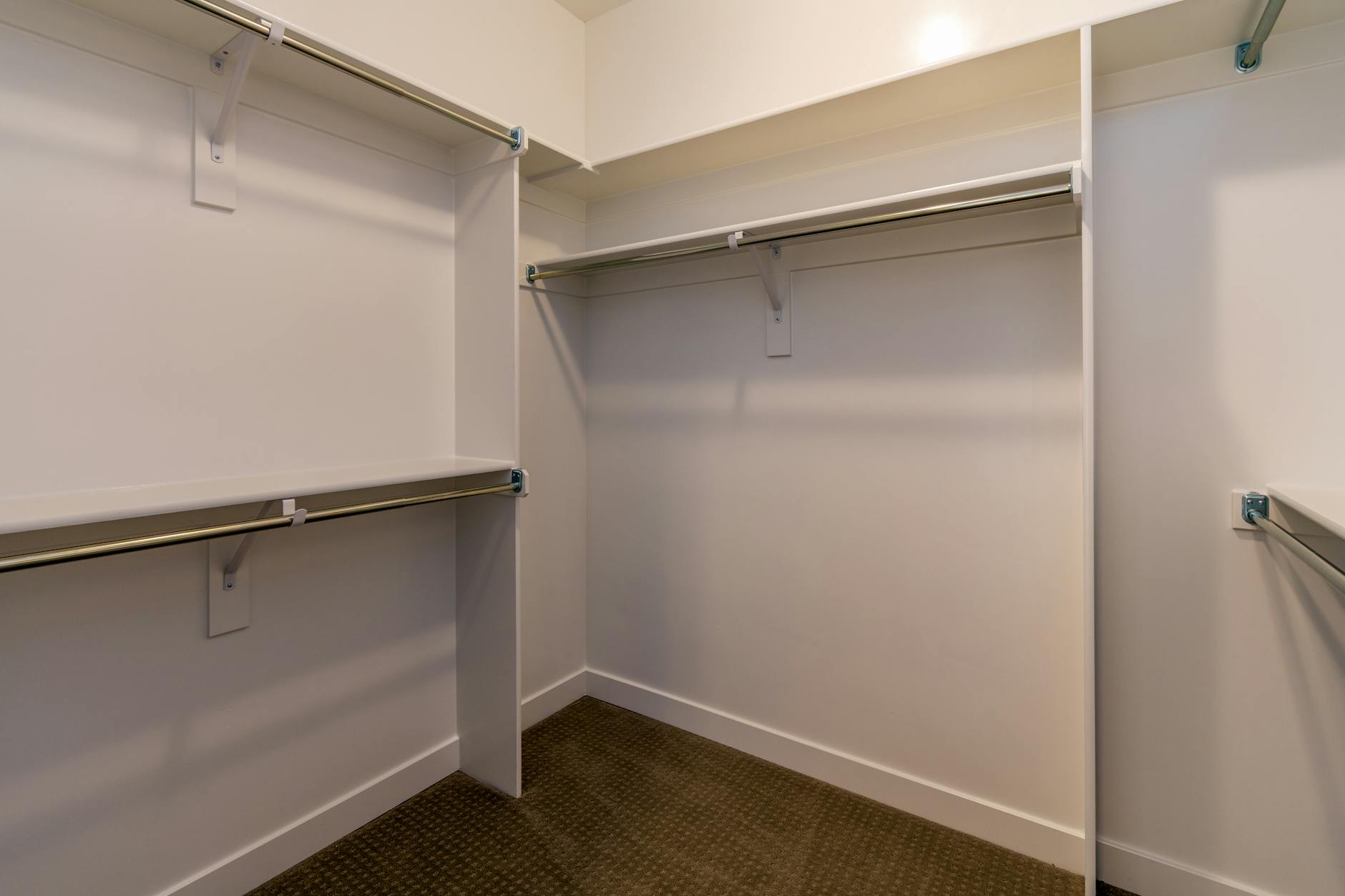 minimalist closet space after decluttering