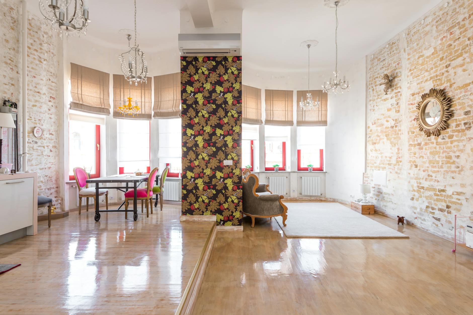 vintage modern furniture mix interior