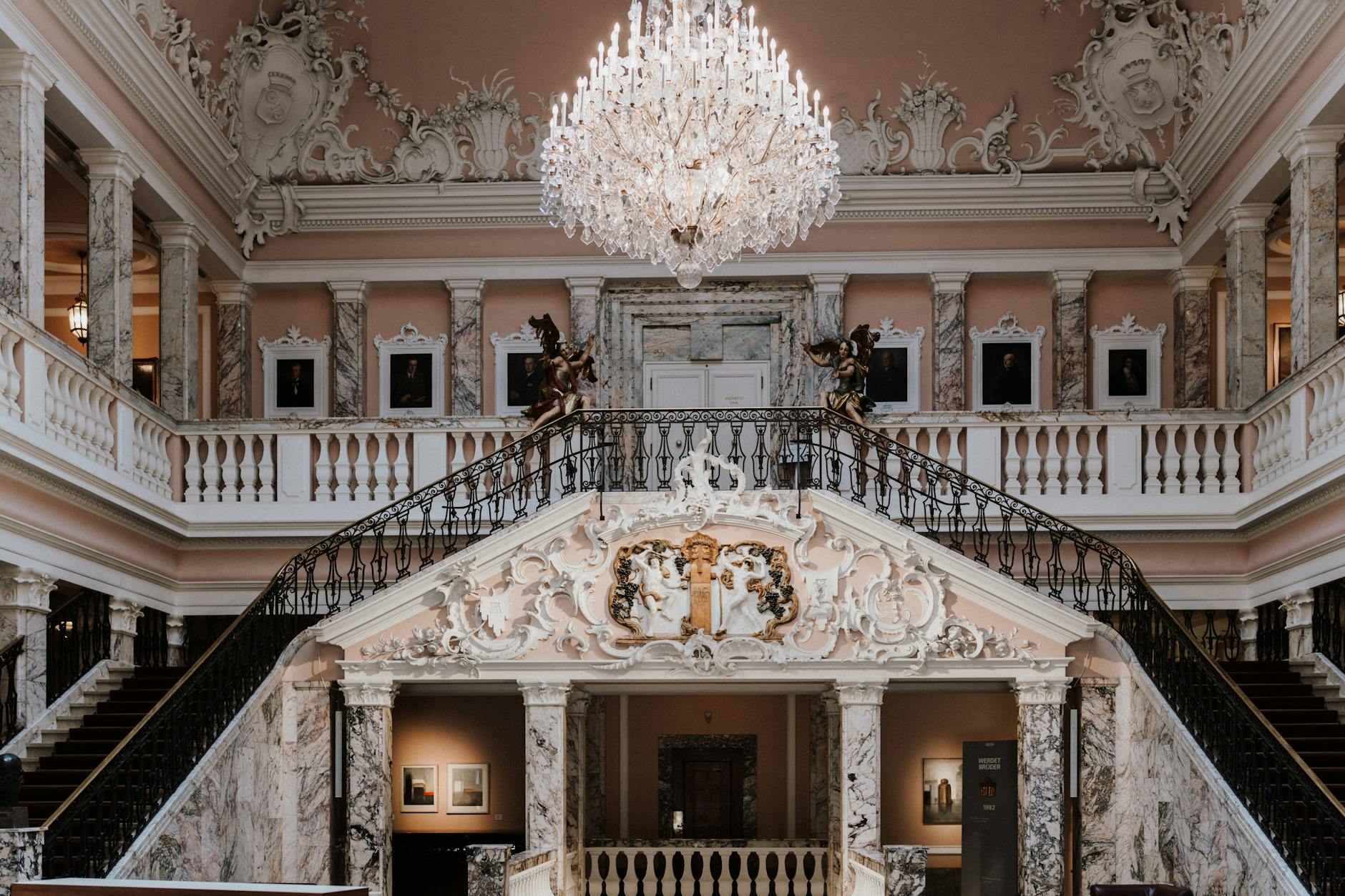 chandelier in historic castle