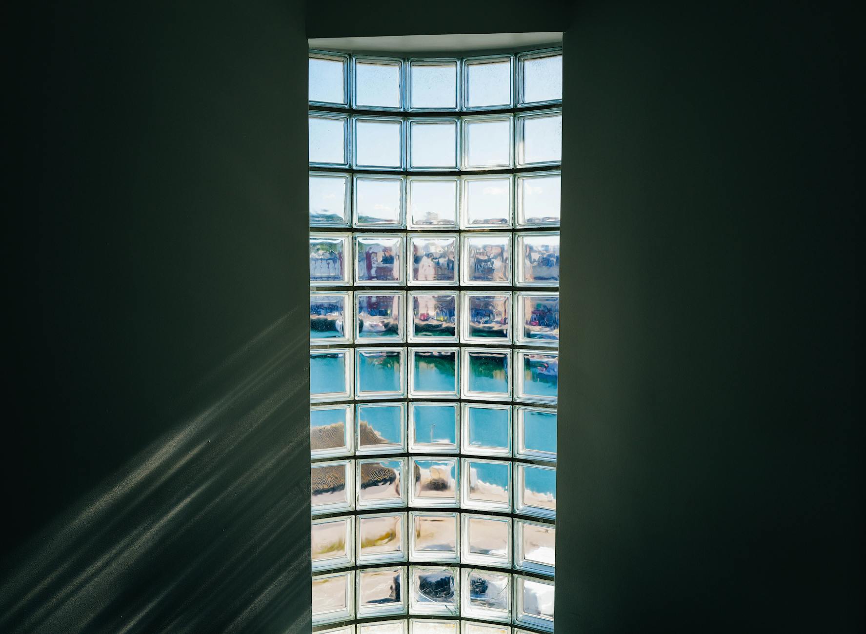 clean windows with sunlight shining through