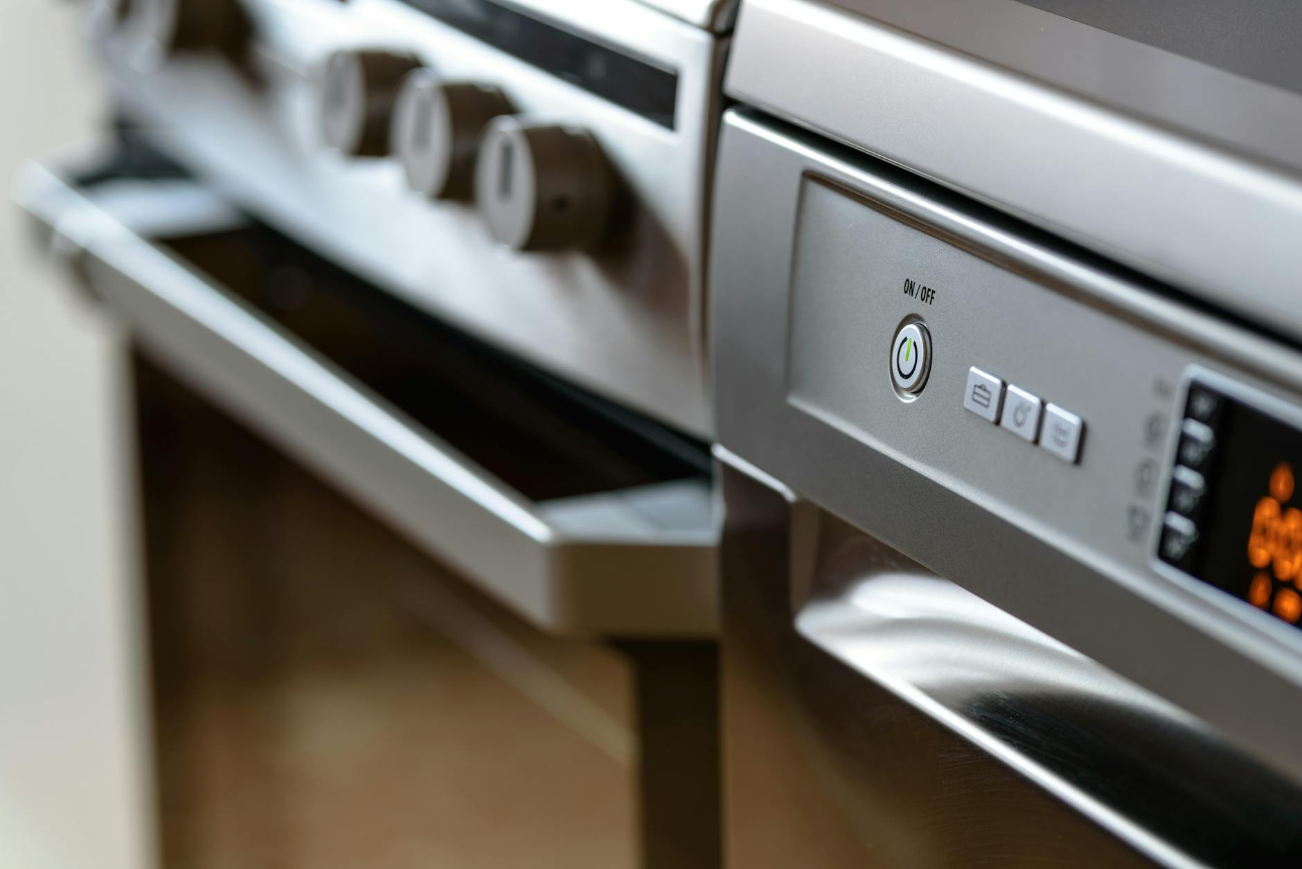 before and after oven cleaning with baking soda