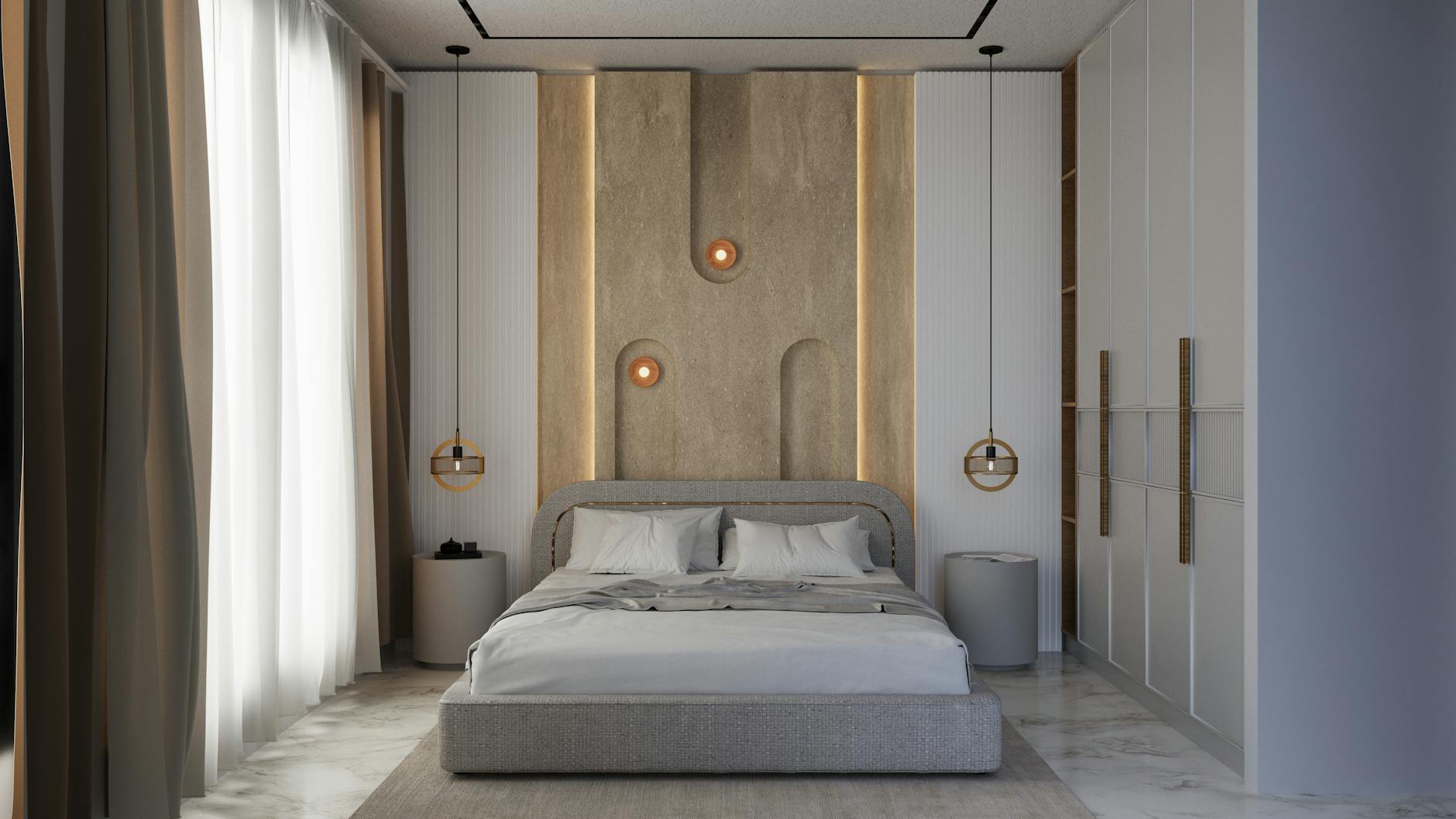 luxury bedroom color palette with neutral tones
