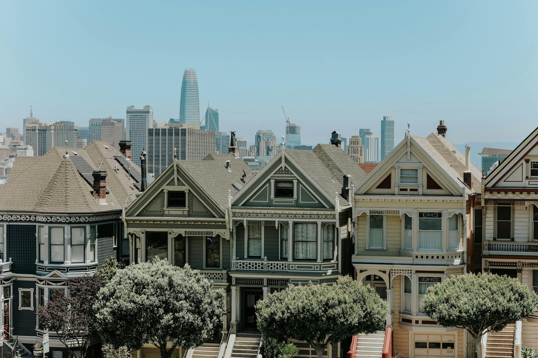 Painted Ladies Victorian houses in San Francisco