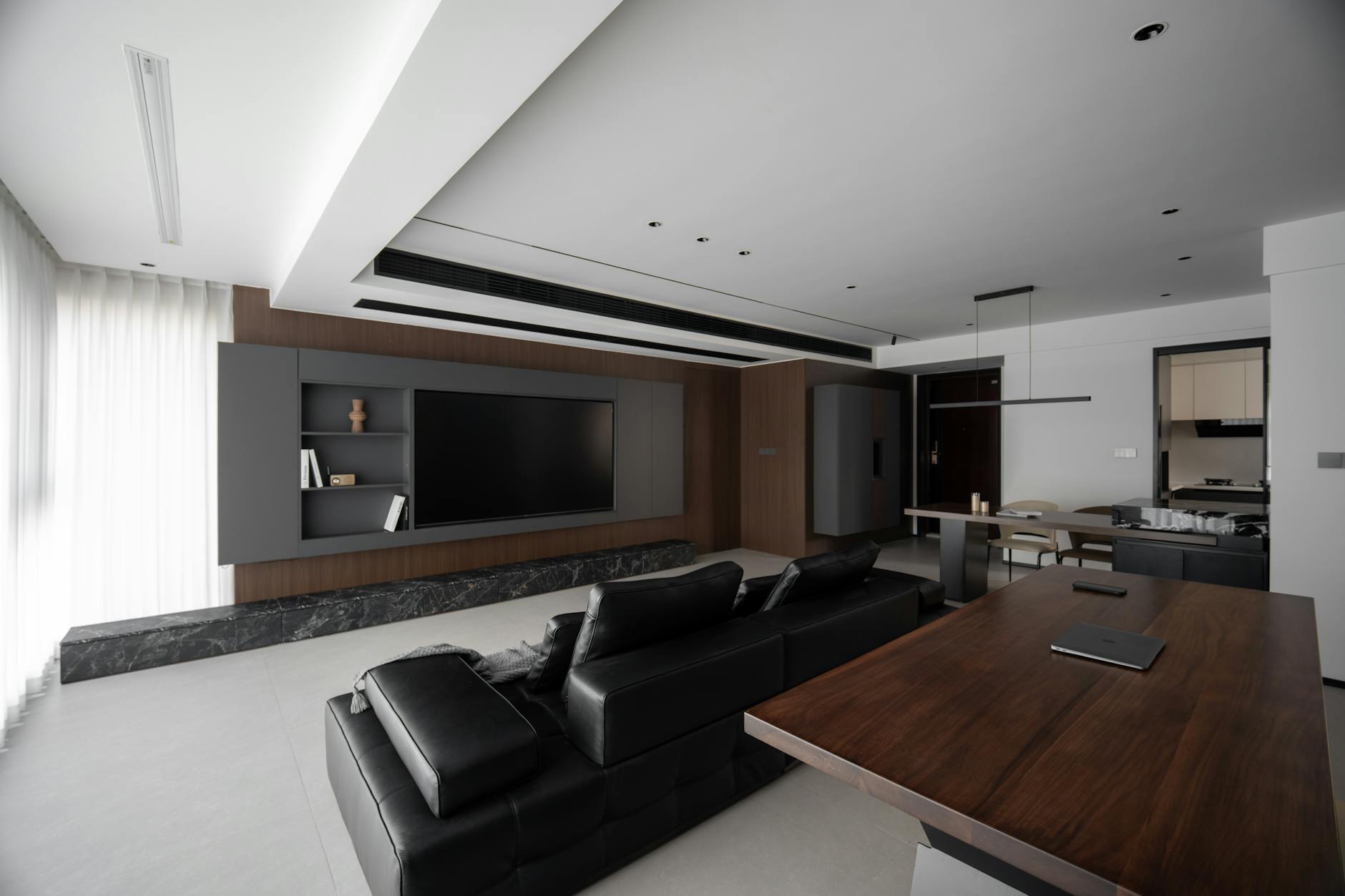 modern living room interior design with functional furniture