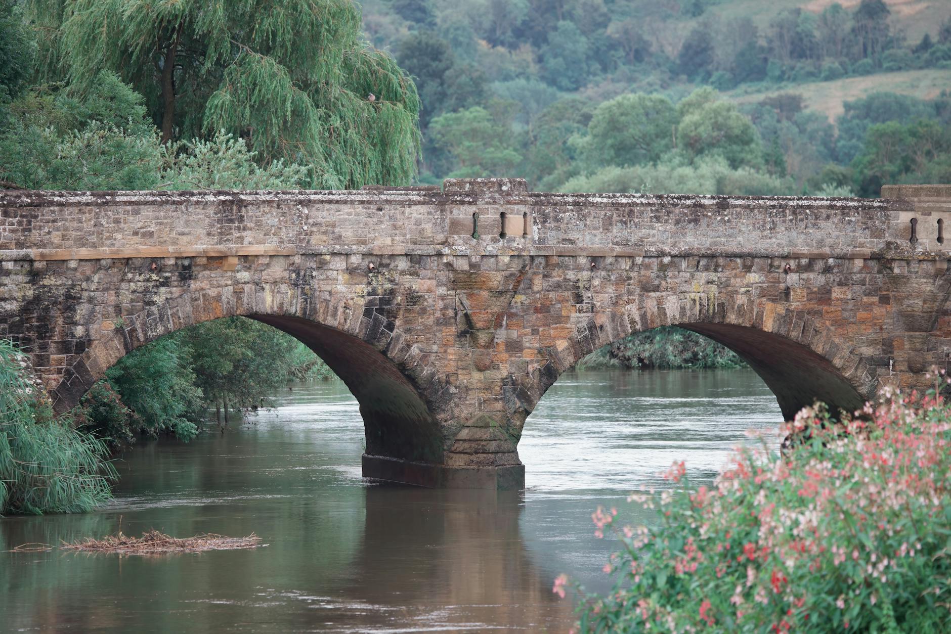 beautiful old bridge in English countryside