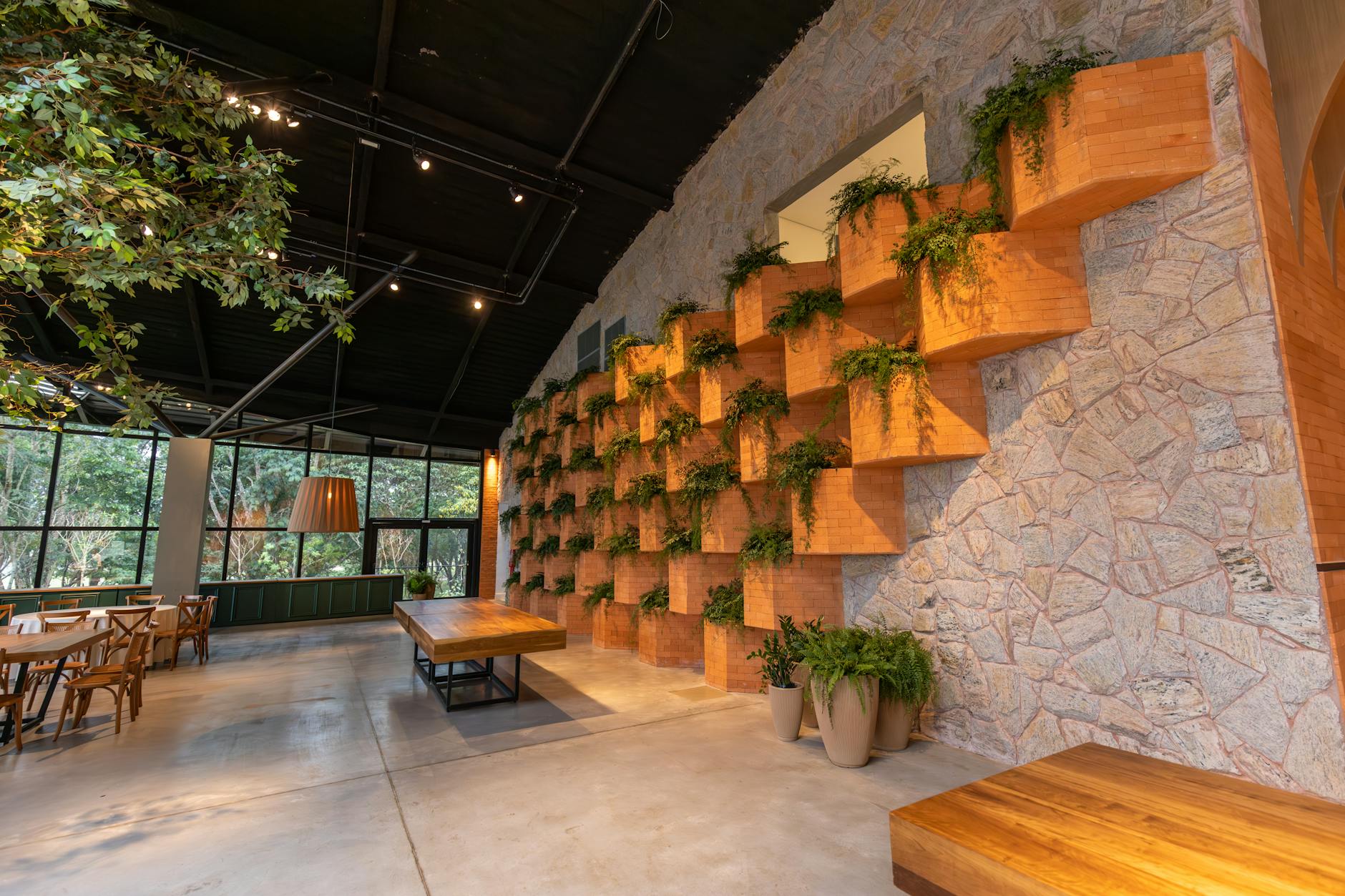stylish indoor plants and natural decor