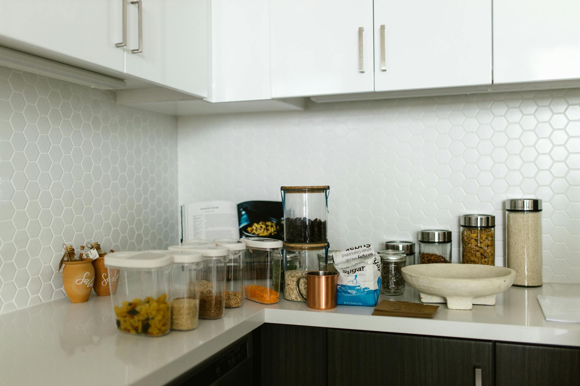 organizing refrigerator with clear containers