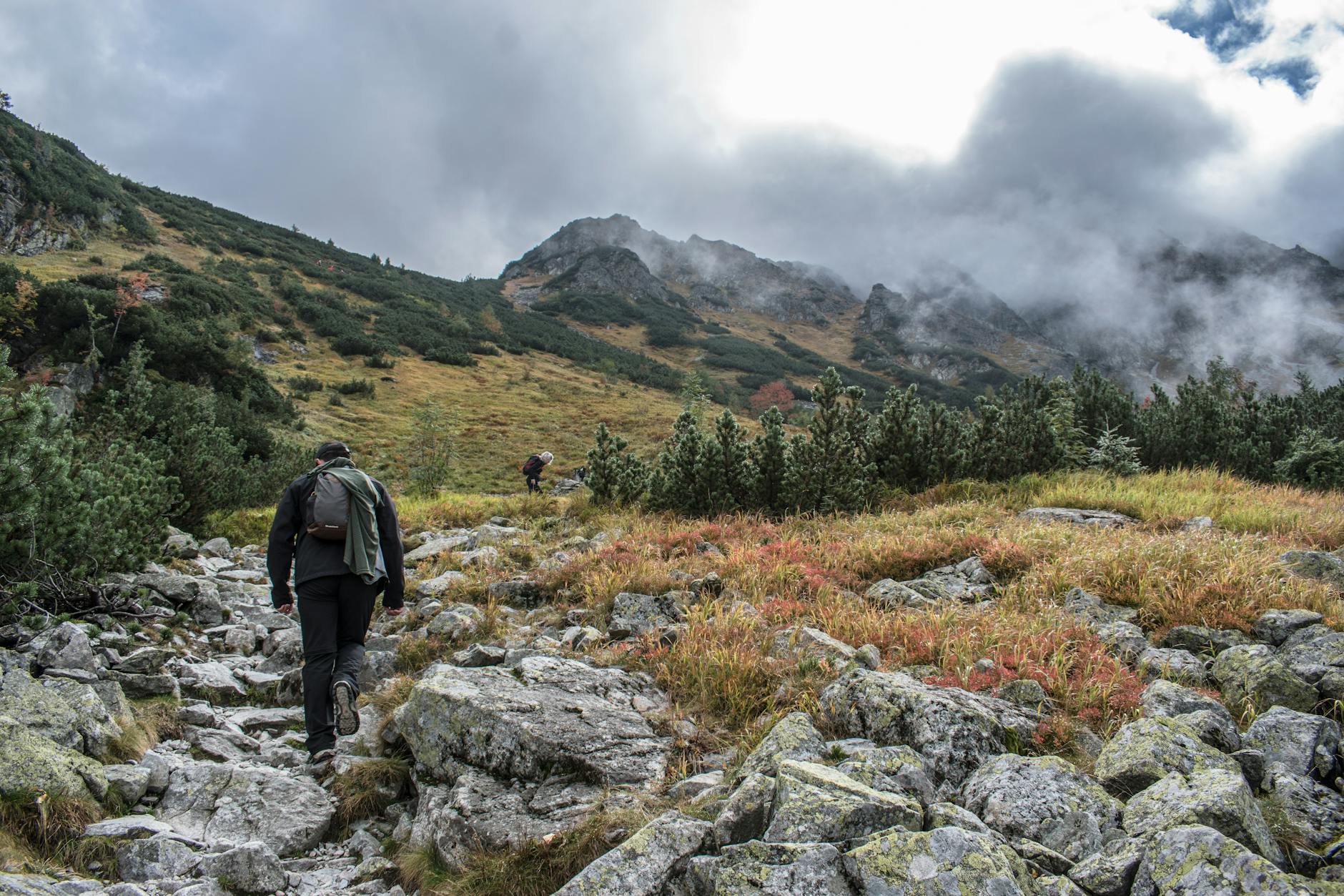 mountain trail in autumn