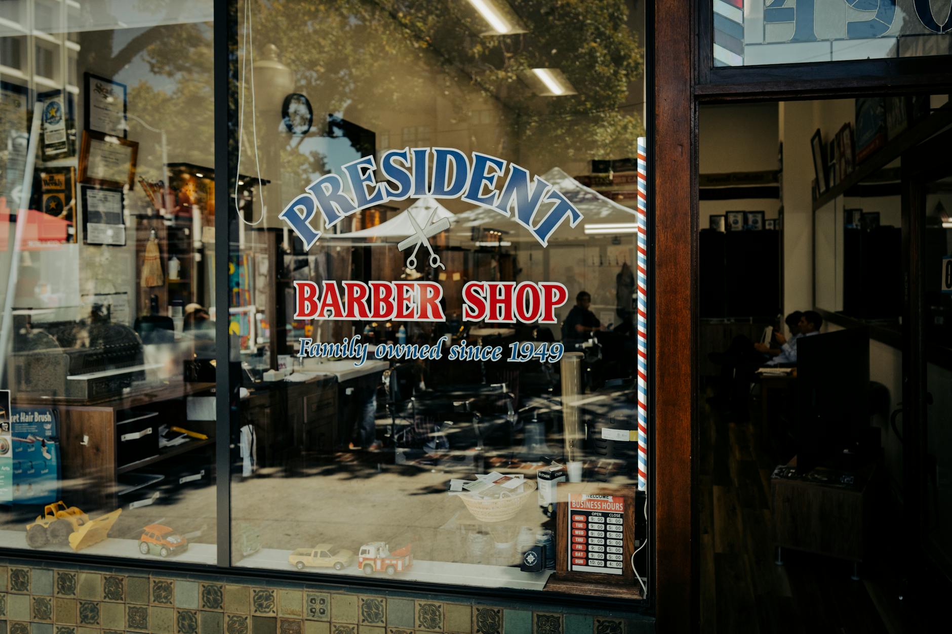 old barber shop in neighborhood