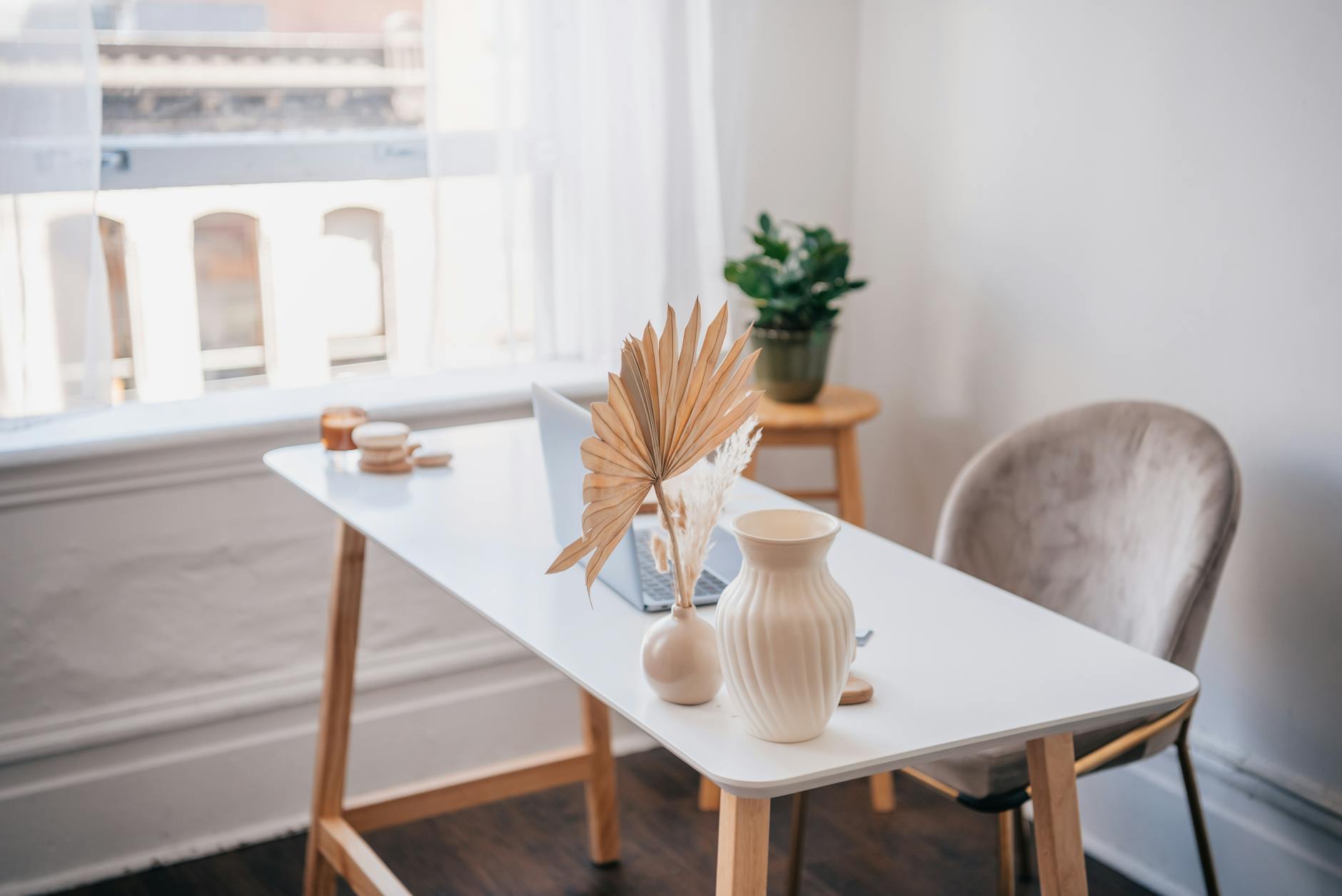 Textured neutral home decor office design
