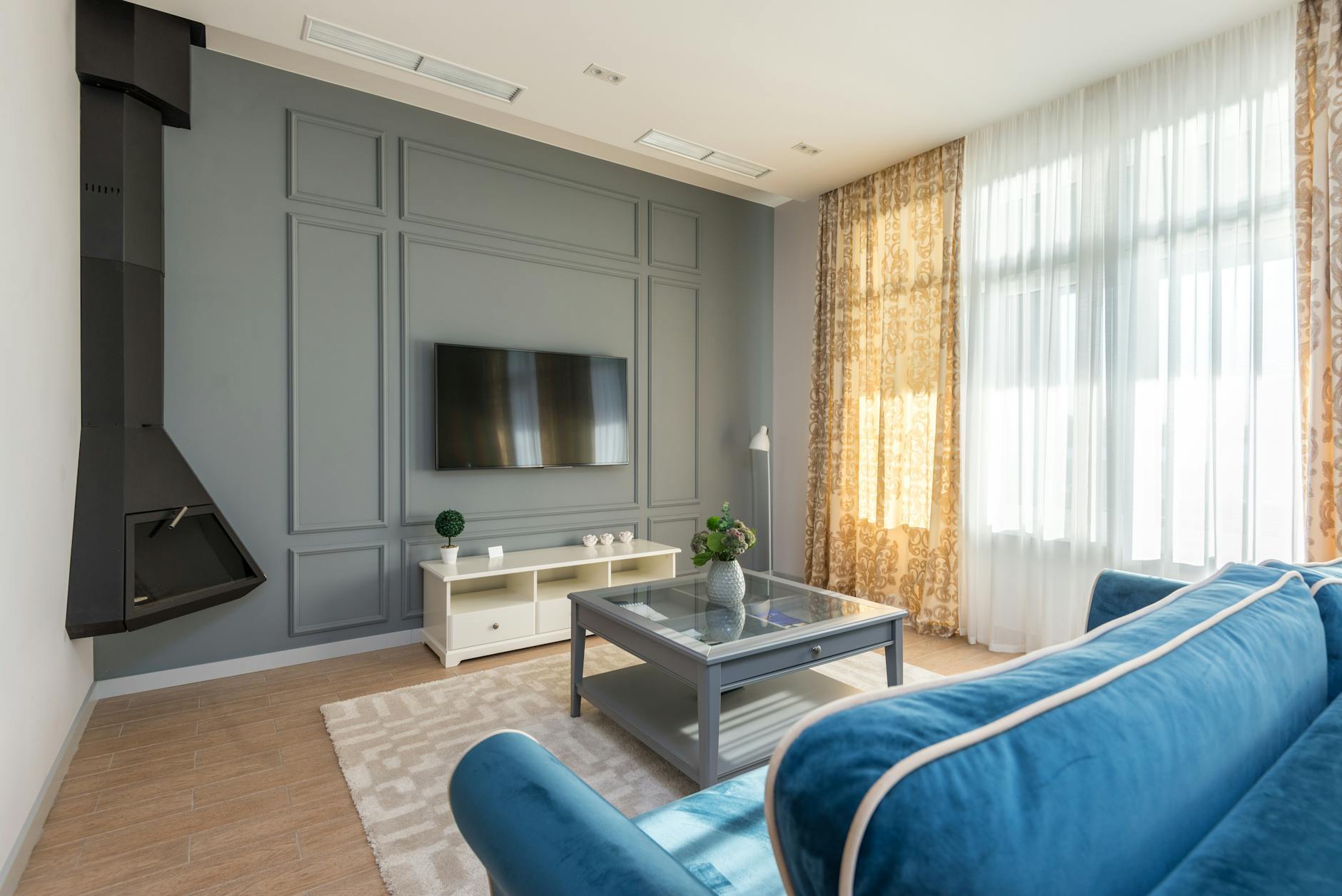 understated elegant living room interior