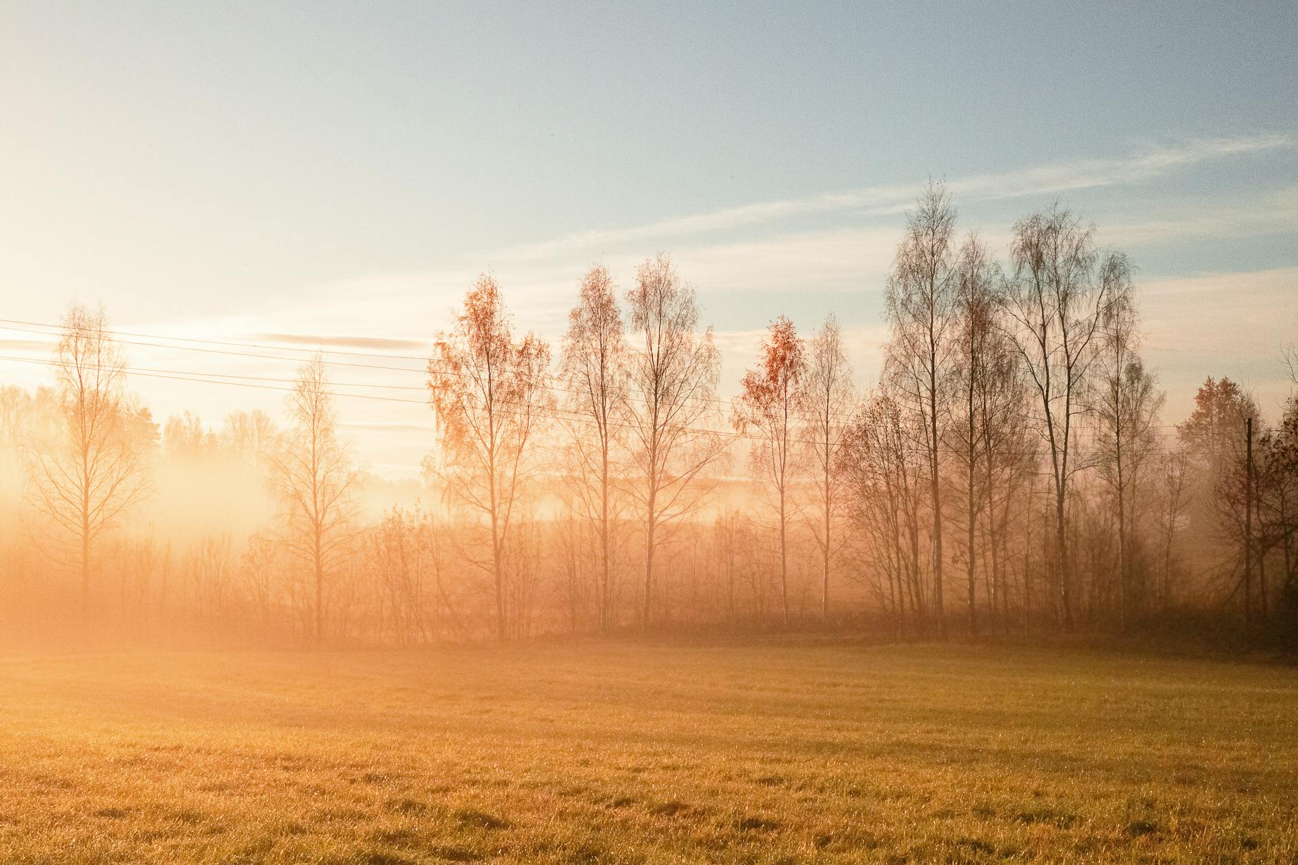 sunrise over an empty square, serene morning, nature beauty