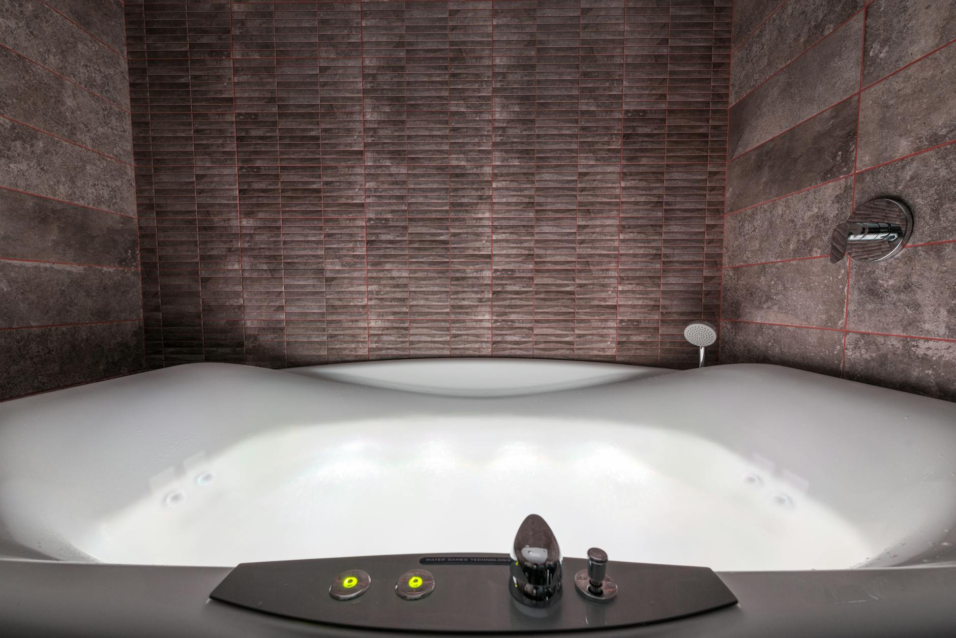 serene bathroom spa design with natural elements
