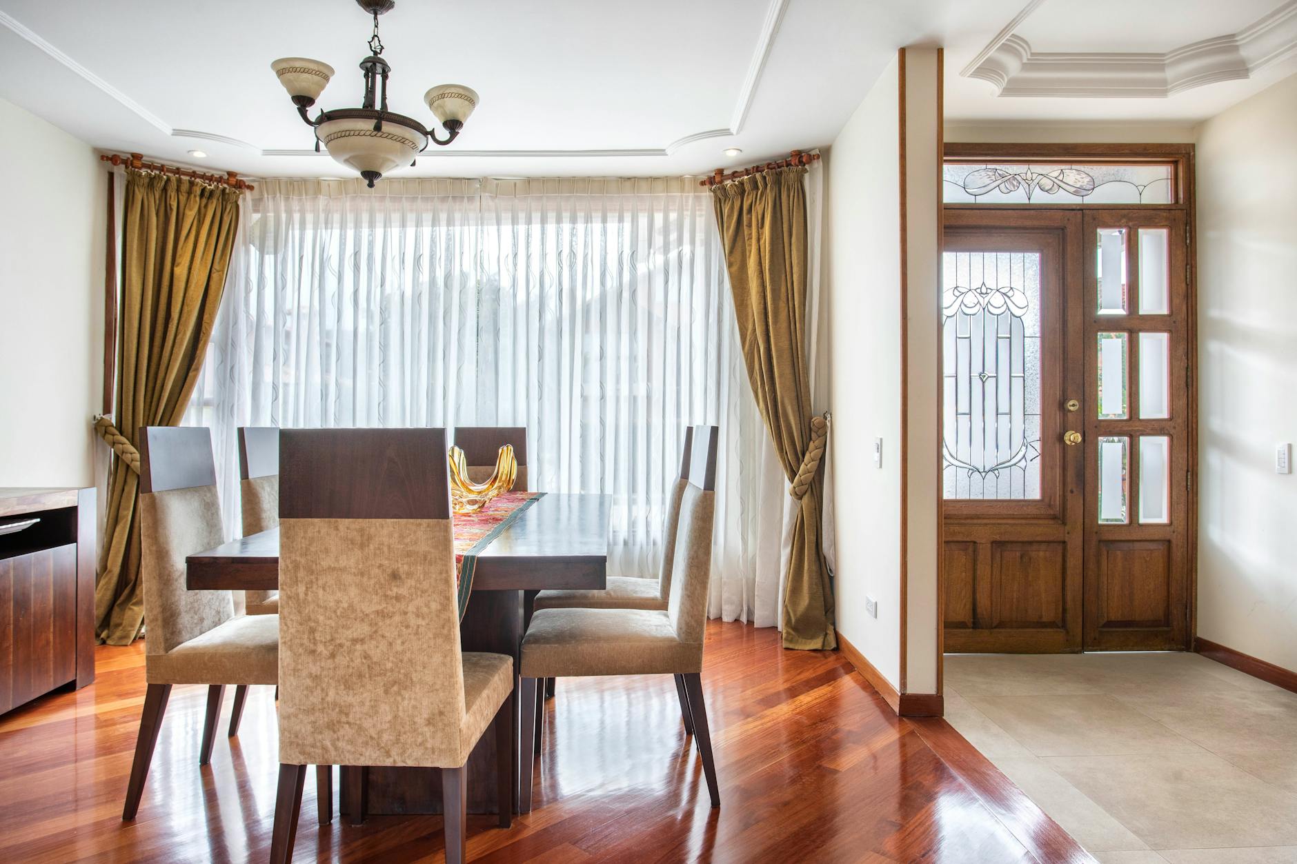 modern classic dining room with elegant design