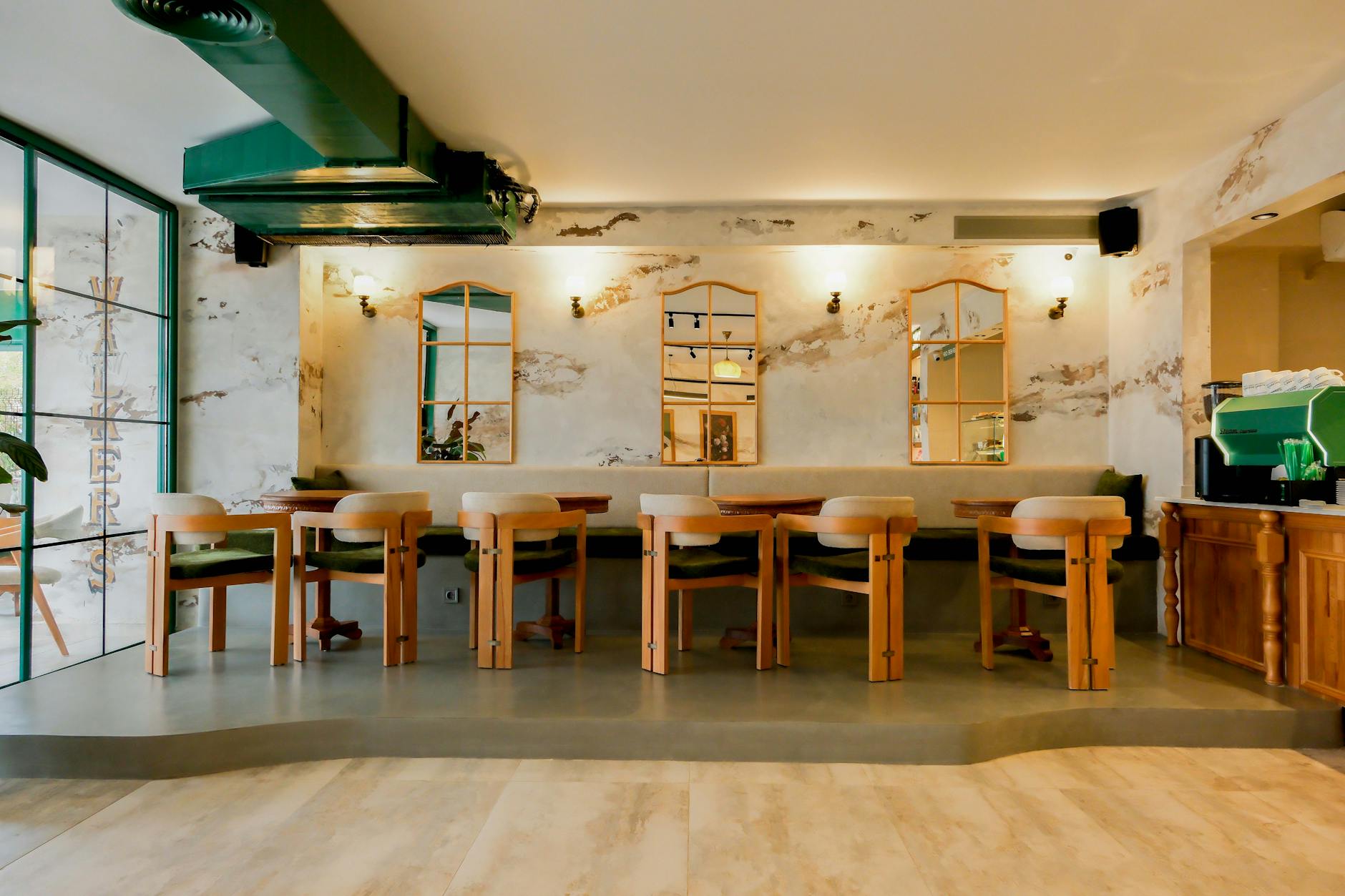 small cafe interior design eclectic styles