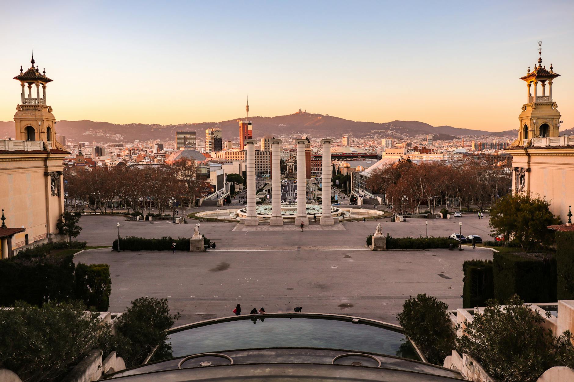 Montjuic Park nature urban design Barcelona