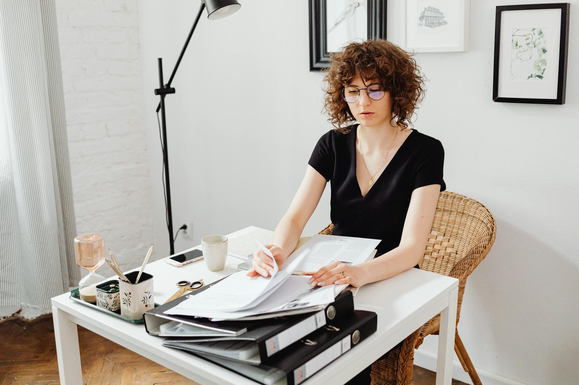 organized documents at home