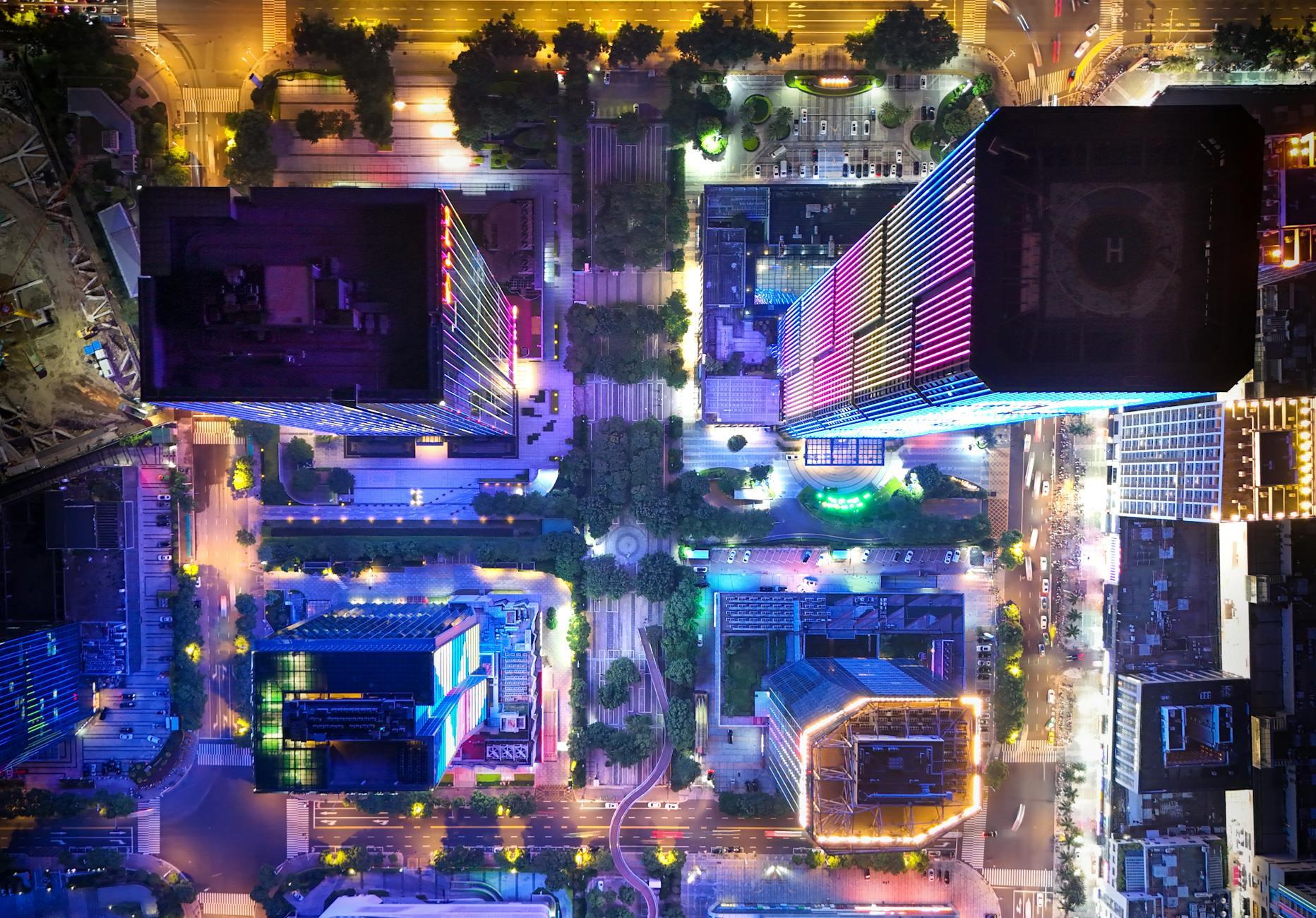 urban landscape from above
