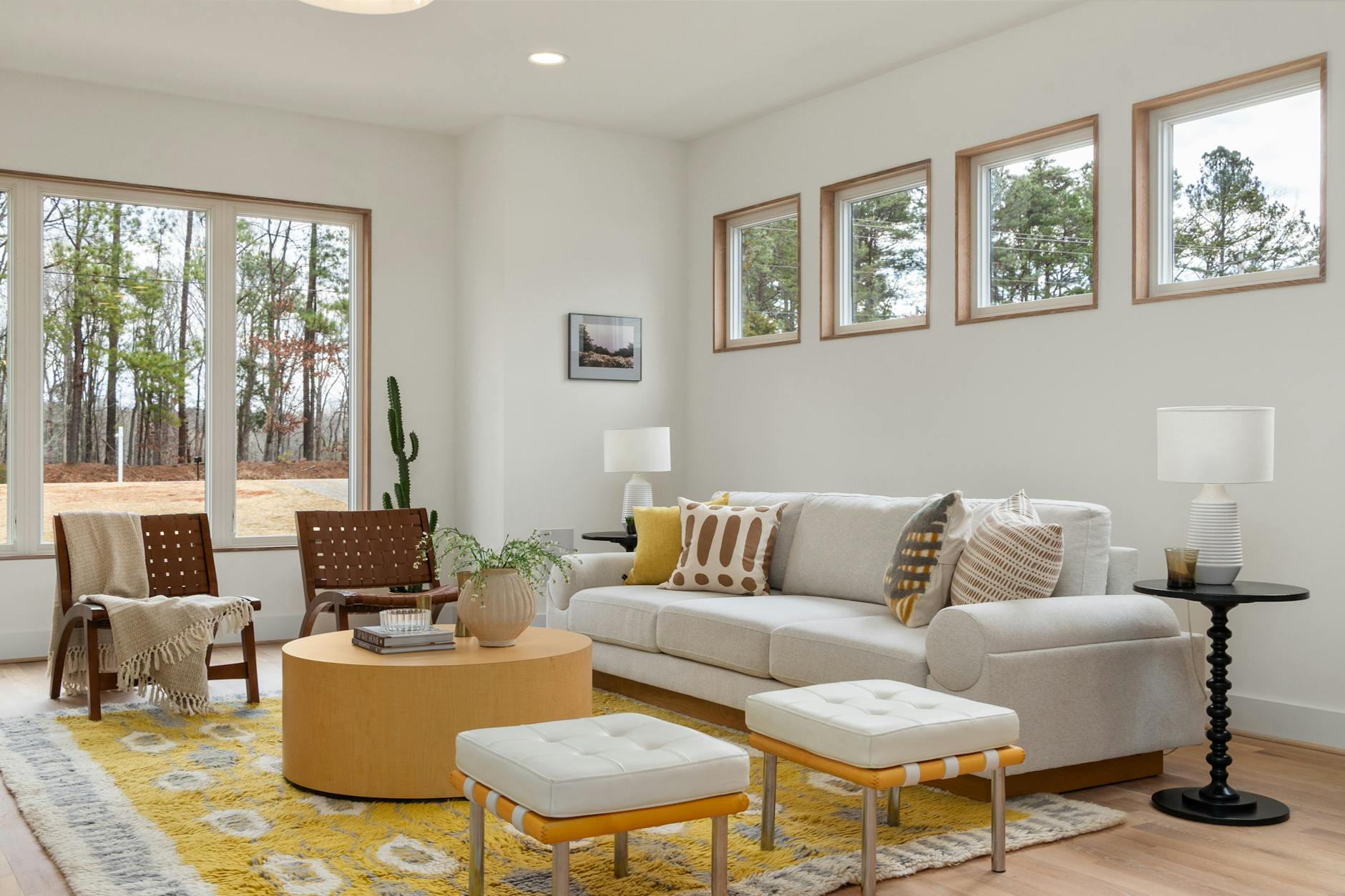 organic modern interior design living room decor