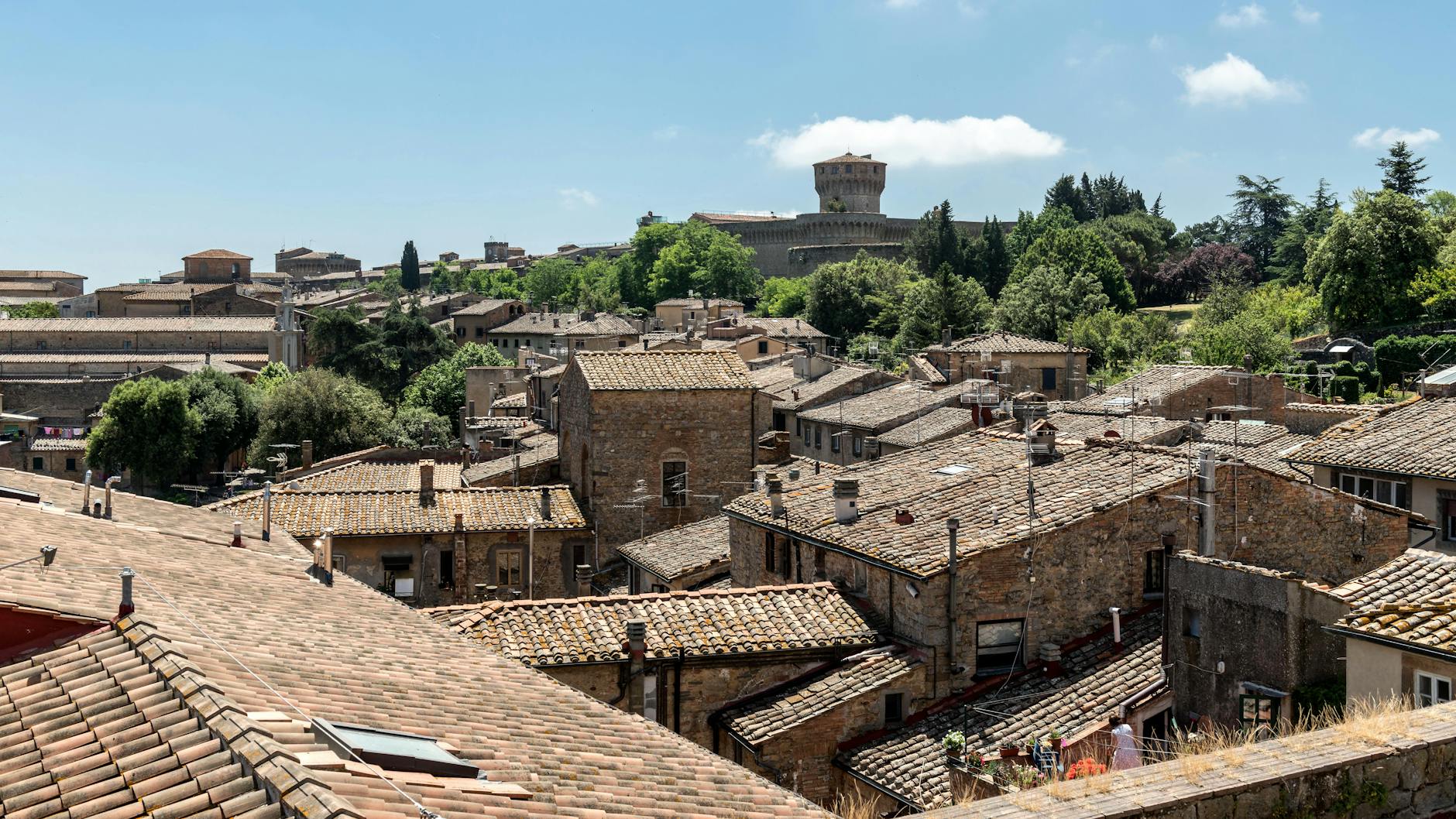 Tuscany village view