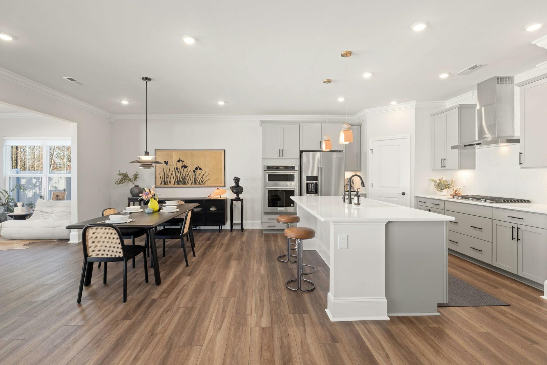 modern rustic kitchen color palette example
