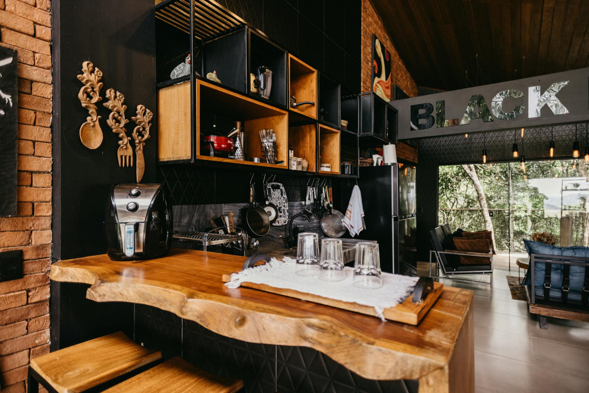 rustic kitchen decor and personal touches