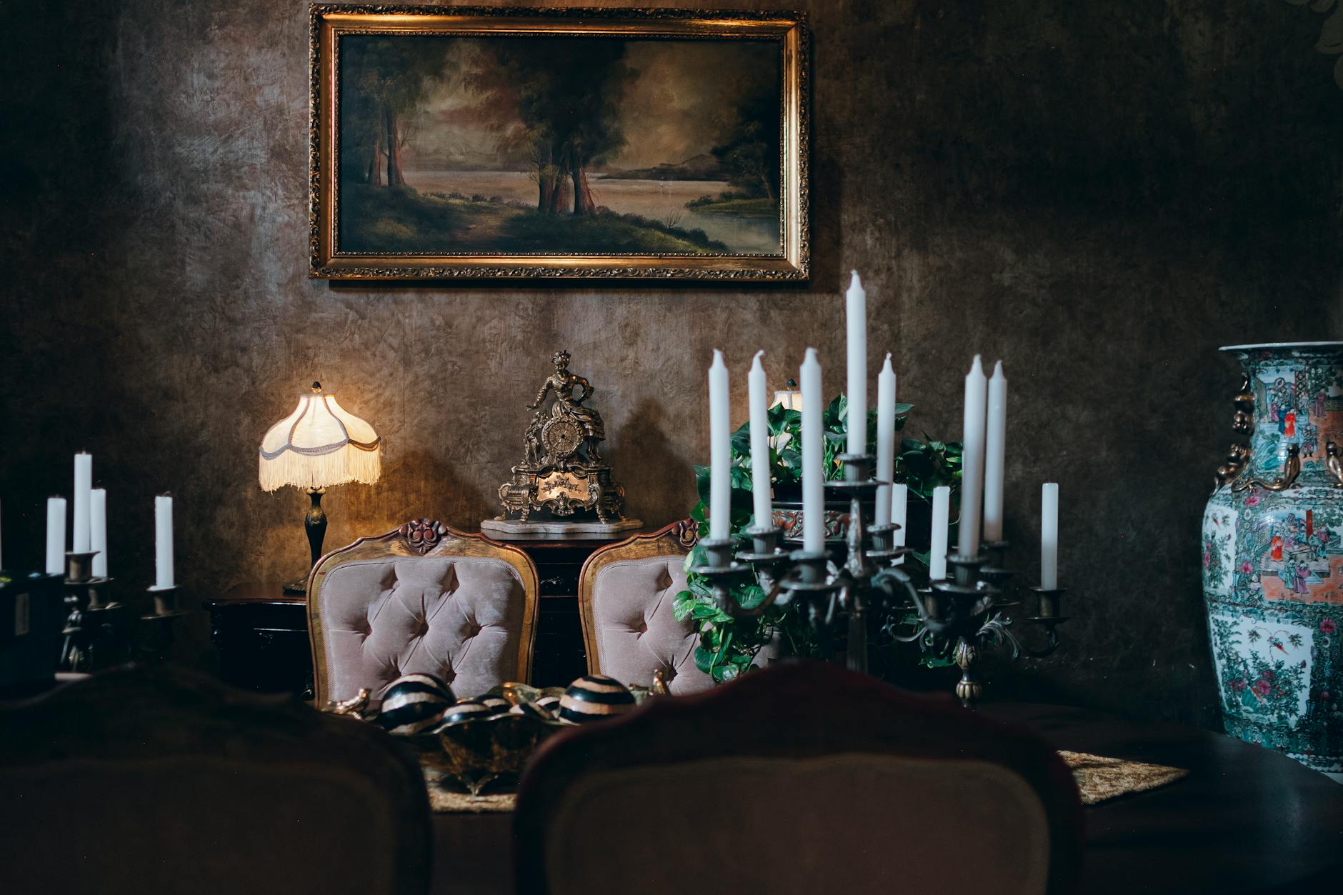 haunted historic inn with dim candlelight