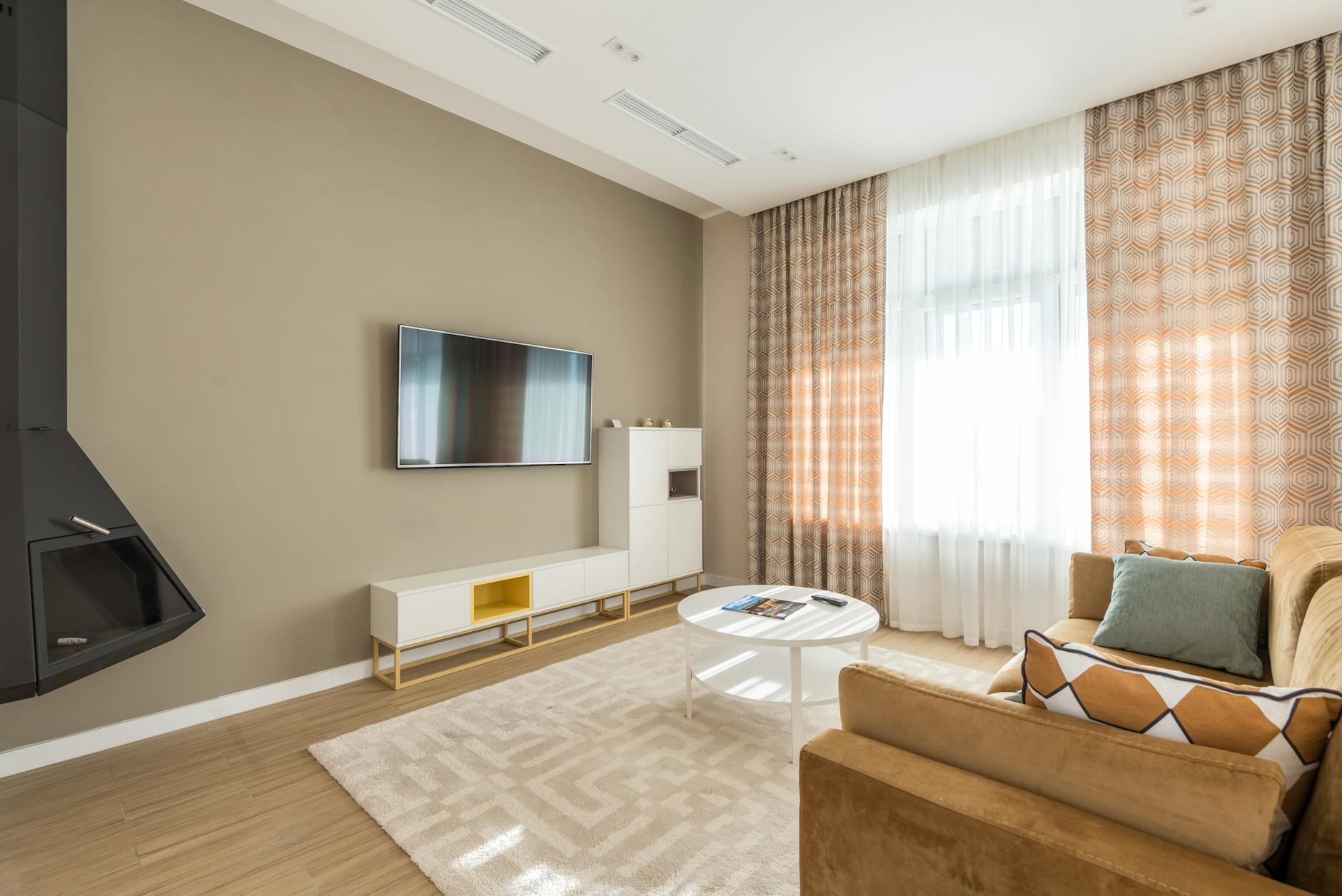 Scandinavian style cozy living room