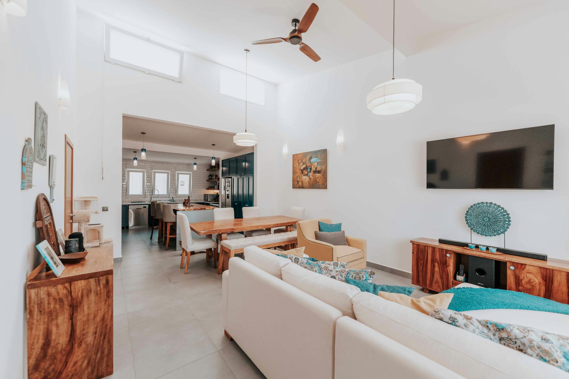 welcoming living space for guests